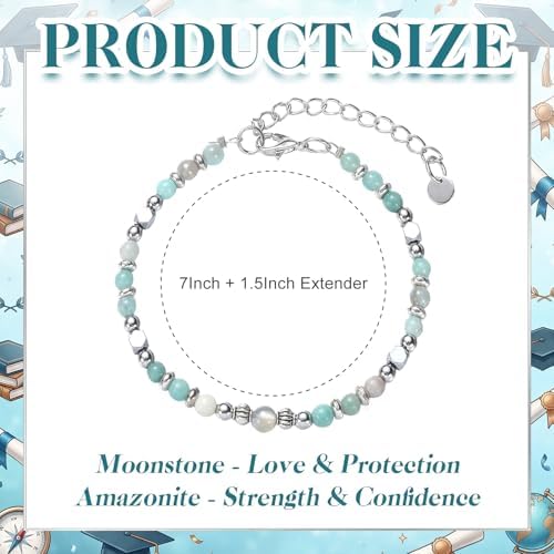 Unittype 2026 Graduation Gifts Christian Moonstone Bracelet for Her - Image 2