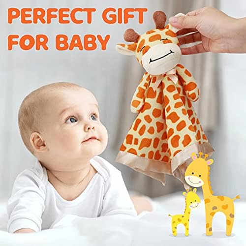 Pro Goleem Giraffe Loveys for Babies Soft Security Blanket Snuggle Toy Stuffed Animal Blanket Unisex Baby Lovie Baby Gifts for Infant and Toddler 16 Inch - Image 3
