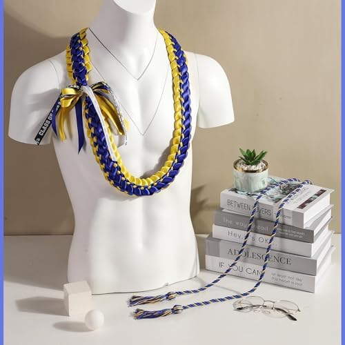 TFTAFAN Graduation Leis and Graduation Honor Cords Class of 2026 Graduation Ribbon Lei Graduation Necklace Braided Necklaces gift for Student Gifts Party Supplies - Image 5