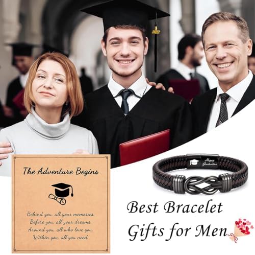 Leyung 2026 Graduation Gift for Boys Men Him, College Graduation Bracelet - Image 5