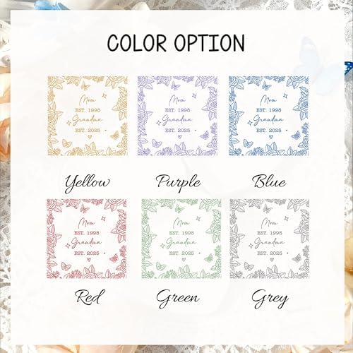 LOVELYPOD Personalized Mom to Grandma Jewelry Tray, New Grandma Present, Promoted to Grandmother Gifts, Floral Keepsake Gift, for Nanny, Nana Gifts - Image 2