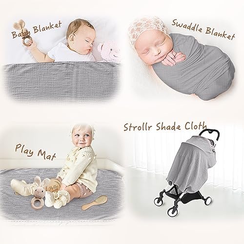EERKEOD Baby Gift Set for Newborn New Baby Gift Set - Newborn Baby Essentials Baby Bath Set with Baby Blanket Baby Rattle - New Born Baby Girls Gift & Baby Boy Gifts for Baby Shower - Image 3