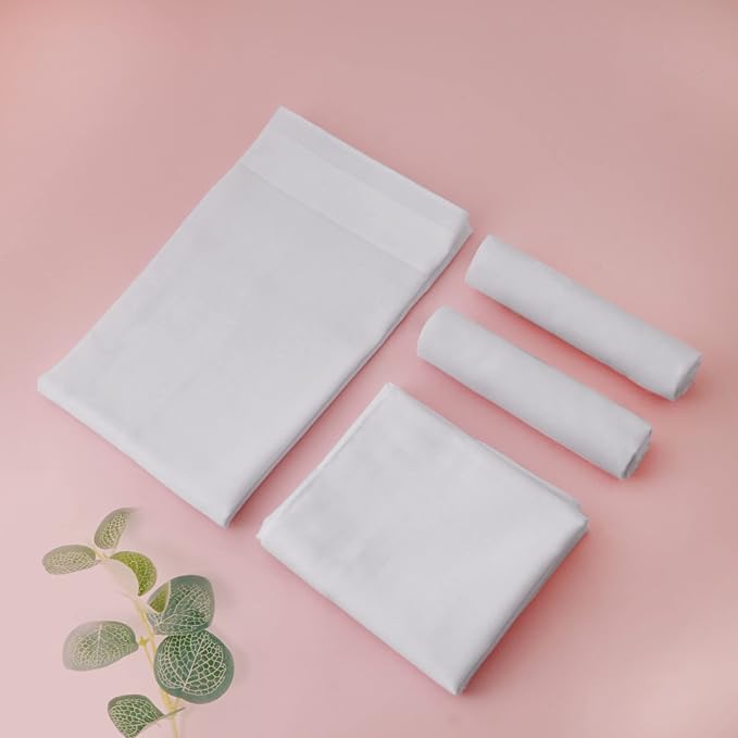 HOULIFE Men's Cotton Handkerchiefs, Solid Color 60S Soft Cotton Hankies for Men Women 6/12PCS 15.7"×15.7"