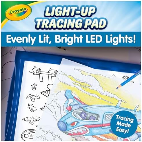 Crayola Light Up Tracing Pad - Blue, Drawing & Tracing Projector for Kids, Sketching Light Box Table, Toys for Kids, Gift for Girls & Boys, Ages 6+ - Image 4