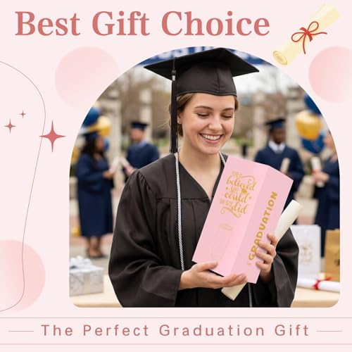 Graduation Gift for Her 2026, Class of 2026 Graduation Cup for Senior High School College Girls Women Daughter Sister Best Friend, 20oz Tumbler Gift Set with Lid, Straw & Box, Pink Grad Gifts Box Set - Image 6