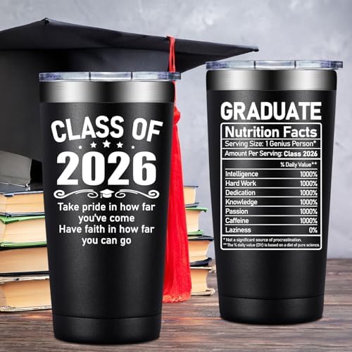 Fufandi Graduation Gifts Him 2026 - Class of 2026 Graduation Gift - College High School Graduations Gifts for Him - Congratulations Gift for Men - Tumbler Cup 20oz - Image 3