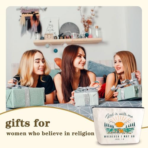 Christian Gifts for Women Birthday Christian Makeup Cosmetic Bag - Image 5