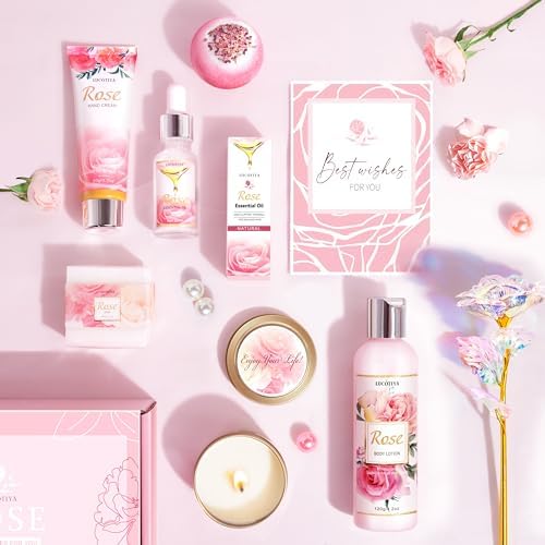 Gifts for Women, Happy Birthday Gifts for Women with Rose Self Care Gift - Image 2