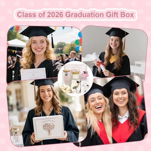 MHSMHL Graduation Gift for Her 2026, College High School Graduation Gifts, Class of 2026 Graduation Gift Box Set for Girls Women Daughter Sister Best Friend, Pink Grad Gifts - Image 6