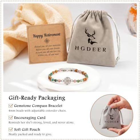 Compass Bracelet for Women, Retirement You Will Be Missed Travel Gifts - Image 5