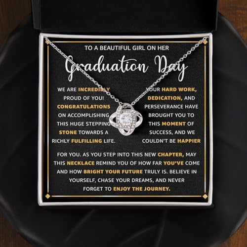 Graduation Necklace for Her 2026 – Inspirational Sterling Silver Necklace with Message Card & Gift Box, Graduation Gifts for Women, Daughter, Girlfriend, Sister, College & High School Grad - Image 2
