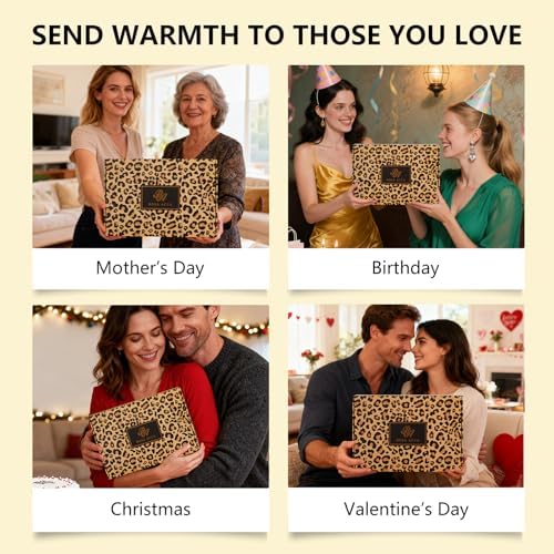 Gifts for Women, 32 Pcs Leopard Facial Skin Care Gift Set for Women, Home Spa & Self-Care Gift Kit, Bath and Body Gifts Basket Set, Face Sheet Mask, Wife, Birthday, Christmas, Valentines, Anniversary - Image 7