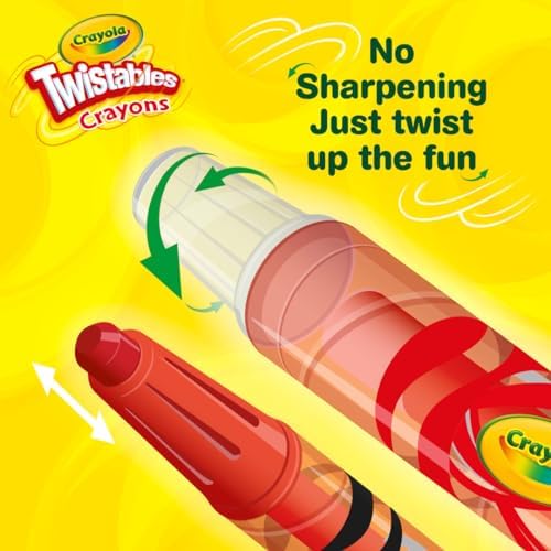 Crayola Mini Twistables Crayons for Kids (50ct), Cute Back to School Supplies for Kids, Crayons for Coloring Books, Gift for Toddlers Girls & Boys, Arts & Crafts, 3+ - Image 4