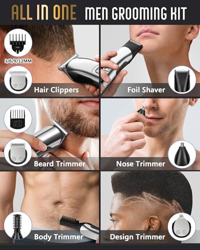 Ufree Beard Trimmer for Men, Waterproof Electric Razor, Grooming Kit - Image 2