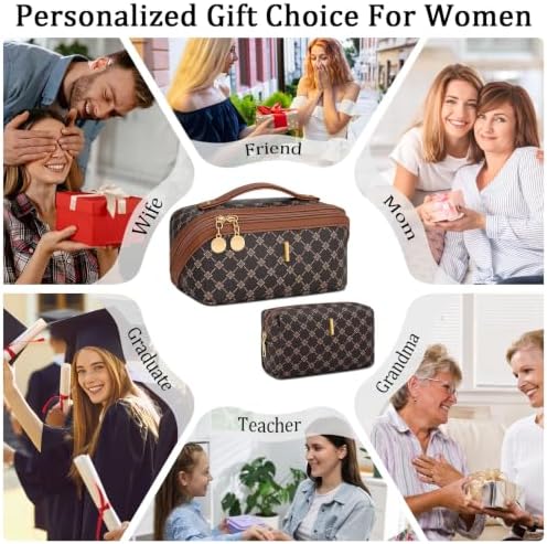 Initial Makeup Bag Personalized Gift for Women Teen Girls - Image 2