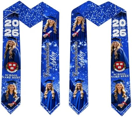 D-Story RN Graduation Stole Custom Nursing Stole Registered Nurse BSN MSN Graduation Sash Class of 2026 - Image 3