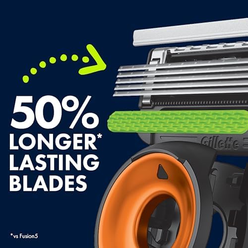 Gillette Labs Special NFL Bears Edition Shaving Razor for Men - 1 Handle, 4 Razor Blade Refills & Magnetic Stand, GilletteLabs with Exfoliating Bar - Image 4