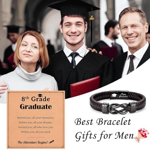 Leyung 2026 Graduation Gift for Boys Men Him, College Graduation Bracelet - Image 5