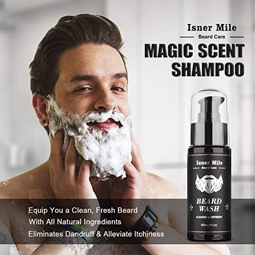 Beard Kit Birthday Gifts for Men Grooming & Care w/Wash, Brush, Balm, Comb - Image 4