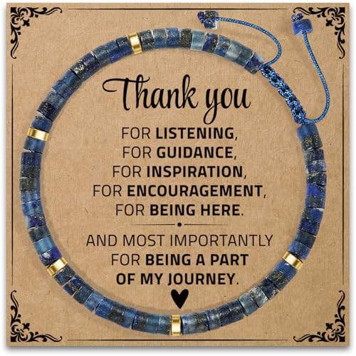 AGOT Thank You Gifts for Women: Teacher Appreciation Office Gifts for Coworkers Employee Boss Lady Manager Colleague Natural Stone Bracelet by AGOT