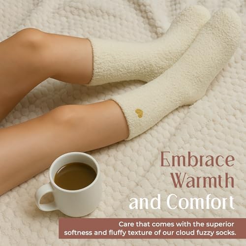 Coral Fleece Cloud Fuzzy Socks for Women Ultra-Soft Gifts for Women - Image 2
