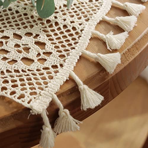 Honra Baby Photoshoots Props Blanket Newborn Photography Crochet Rug Photo Posing Layer Vintage (Cream E) - Image 5
