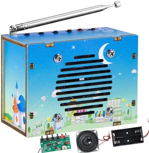 STEM Toys DIY FM Radio Kit, Science Circuit Project, Boy Gift Toys Age 8-13 by cyoest