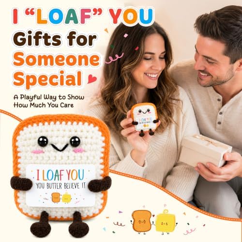 OASSIE Anniversary Wedding Gifts for Women Men - Positive Crochet Toast - Image 2