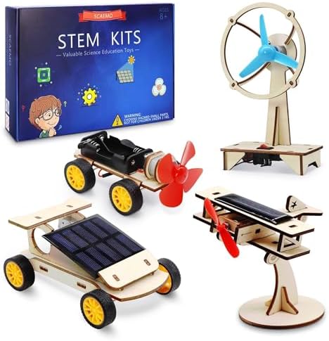 STEM Toys for Ages 8-13 Boys, Solar Science Kits for Kids Crafts Gifts 8-12 by SCAEMO