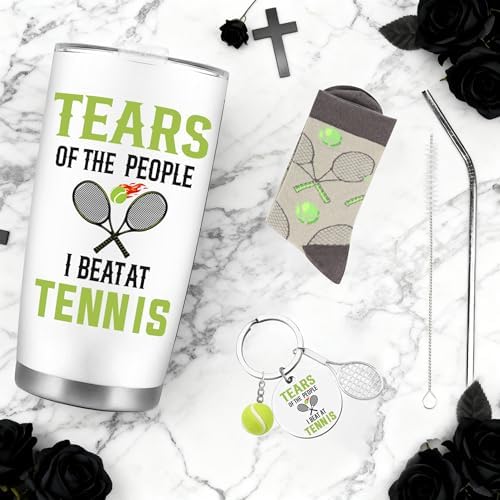CRASHOT Tennis Gifts for Women and Men, Tumbler Gift Set for Tennis Players - Image 6