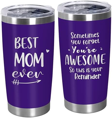 TEEZWONDER Birthday Gifts for Mom - 20 oz Stainless Steel Tumbler by Teezwonder