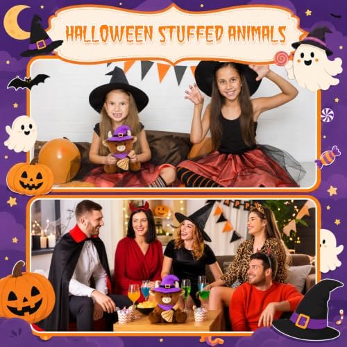 Halloween Highland Cow Stuffed Animal -8.8inch Witch Hat Cow Stuffy Plush - Image 5