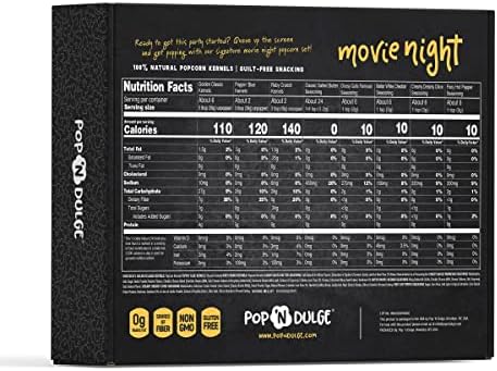 Pop n' Dulge Popcorn Movie Night Supplies 16 pcs Gift Set, 5 Gourmet Popcorn Kernels, 5 Seasoning Variety Packs Non-GMO Kosher Snacks, Great Housewarming Family Date Night Gifts Basket Ideas For Him Her - Image 2