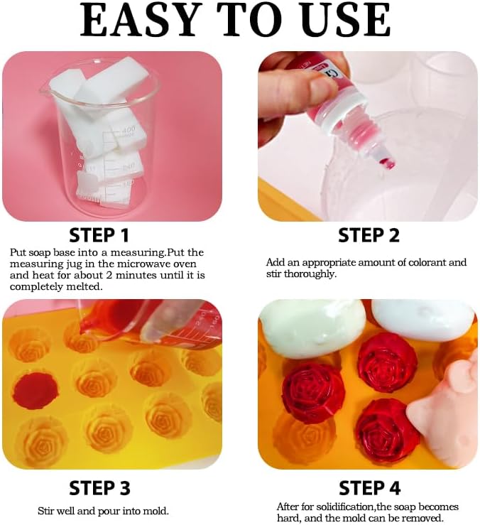 Soap Dye - Food Grade 36 Color,5ml/Bottle of Liquid Concentrated Colorant Kit Soap Colorant- Color for Bath Bomb Supplies Kits, Bath Salt Crafting,Soap Making (36)