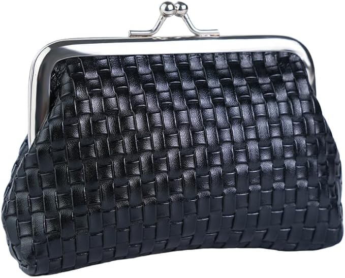 CONCISE Coin Purse Vintage Bag Lock Wallet Buckle Kiss Lock change purse leather coin purse change holder wallet coin