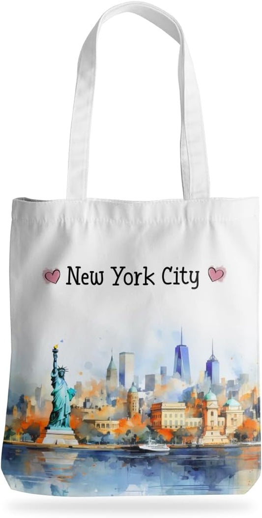 Jeilink New York Souvenirs and Gifts Beach Weekender Tote Travel Reusable Grocery Bags Girls Trip