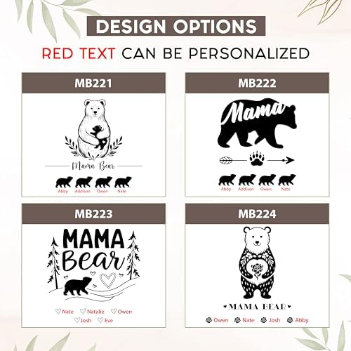 Personalized Mama Bear Memory Box, Engraved Gift for Mom or Grandma - Image 2