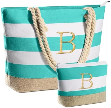 YOOLIFE Beach Bags for Women - Travel Canvas Beach Tote, Pool Waterproof Bag, Travel Essentials, Gifts for Women Birthday by YOOLIFE