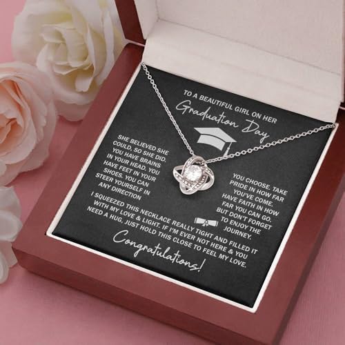 2025 Graduation Gifts for Her | Inspirational Graduation Necklace with Message Card & Gift Box | Jewelry for Women, Daughter, Girlfriend, Sister, Classmate | High School & College Grad Gift - Image 6