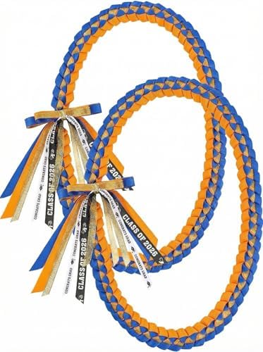 TFTAFAN Graduation Ribbon Lei Graduation Leis Necklace Class of 2026 Graduation Necklace Braided Necklace Graduation Gift Party Accessories for Women and Men by Unknown