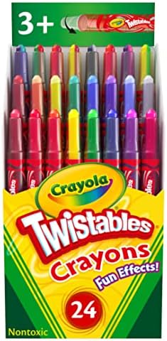 Crayola Twistables Crayons for Kids (24ct) Cute School Supplies for Toddlers, Preschool, Kindergarten, Elementary, Gifts for Boys & Girls, Ages 3, 4, 5 by Crayola