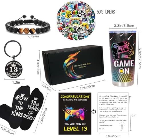 Carselage 13 Year Old Boy Gifts, 13th Birthday Gifts Decorations for Son - Image 3