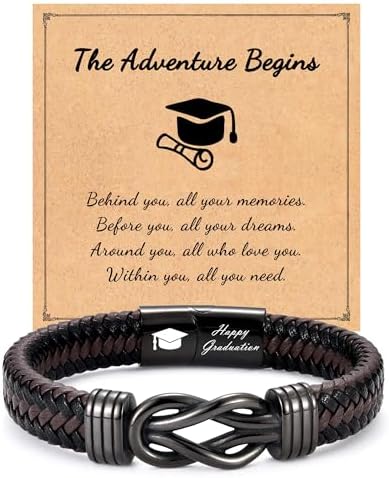 Leyung 2026 Graduation Gift for Boys Men Him, College Graduation Bracelet by Leyung