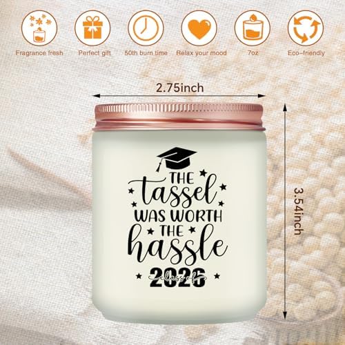 Graduation Gift for Her Him, Graduation Candle for Women Men - Image 4