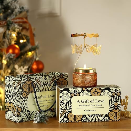 Curimama Rotating Butterfly Scented Candle Gift for Women Mom - Image 4