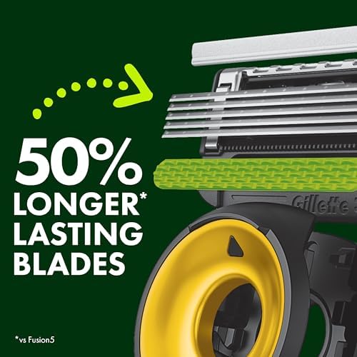 Gillette Labs Special NFL Packers Edition Shaving Razor for Men - 1 Handle, 1 Razor Blade Refill, Perfect for Game Day Grooming, GilletteLabs with Exfoliating Bar - Image 4