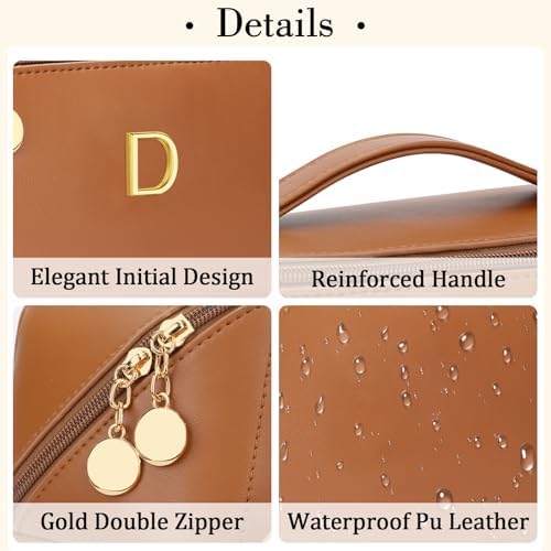 Initial Makeup Bag Personalized Gift for Women Teen Girls - Image 4