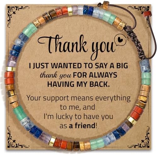 AGOT Thank You Gifts for Women: Teacher Appreciation Office Gifts for Coworkers Employee Boss Lady Manager Colleague Natural Stone Bracelet by AGOT
