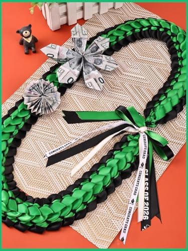 TFTAFAN Graduation Leis and Graduation Honor Cords Class of 2026 Graduation Ribbon Lei Graduation Necklace Braided Necklaces gift for Student Gifts Party Supplies - Image 5