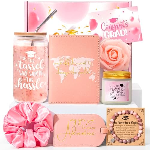 2026 Graduation Gift for Her, The Tassel Was Worth the Hassle, College High School Master Degree Grad Gifts Class of 2026 Graduation Gift Set for Daughter, Sister, Friend, 8pcs Unique Cool Grad Gift by Frerdui